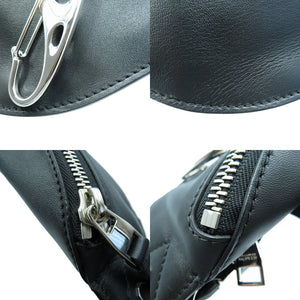 新品同様 アレキサンダー マックイーン ハーネス ブラック レザー シルバー金具 ベルトバッグ ボディバッグ 0027 【中古】 Alexander McQueen