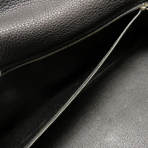 新品同様 エルメス ショルダーケリー フリンジ トリヨンクレマンス ブラック シルバー金具 □M刻印 ハンドバッグ バッグ 黒 0033 【中古】 HERMES ショルダーケリー40 ショルダーケリーフリンジ40