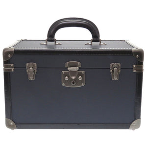 美品 ボッテガヴェネタ レザー ネイビー 161242 ジュエリーボックス メイクボックス バッグ 紺 0042 【中古】 BOTTEGAVENETA