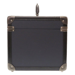 美品 ボッテガヴェネタ レザー ネイビー 161242 ジュエリーボックス メイクボックス バッグ 紺 0042 【中古】 BOTTEGAVENETA