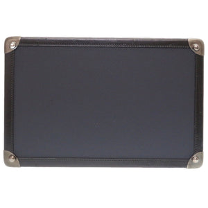 美品 ボッテガヴェネタ レザー ネイビー 161242 ジュエリーボックス メイクボックス バッグ 紺 0042 【中古】 BOTTEGAVENETA