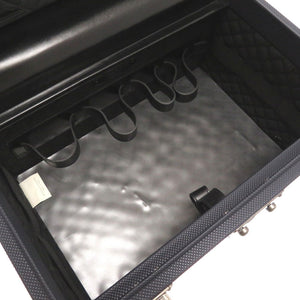 美品 ボッテガヴェネタ レザー ネイビー 161242 ジュエリーボックス メイクボックス バッグ 紺 0042 【中古】 BOTTEGAVENETA