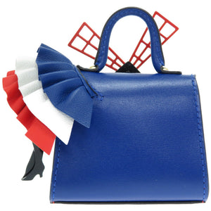 未使用 デルボー ブリヨン フレンチカンカン バッグチャーム キーホルダー フランス トリコロール 0049【中古】DELVAUX