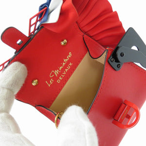 未使用 デルボー ブリヨン フレンチカンカン バッグチャーム キーホルダー フランス トリコロール 0049【中古】DELVAUX