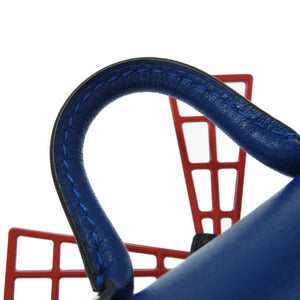 未使用 デルボー ブリヨン フレンチカンカン バッグチャーム キーホルダー フランス トリコロール 0049【中古】DELVAUX