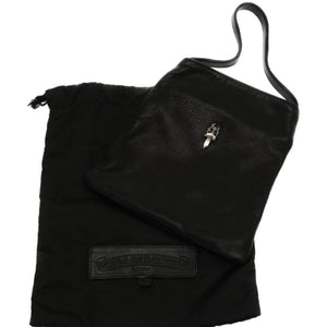 美品 クロムハーツ ダガー ドラキュラ ハンドバッグ レザー ブラック シルバー925 黒0057【中古】CHROME HEARTS