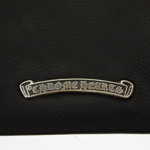 美品 クロムハーツ ダガー ドラキュラ ハンドバッグ レザー ブラック シルバー925 黒0057【中古】CHROME HEARTS