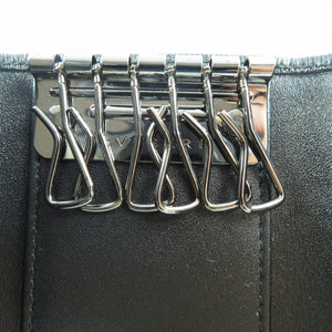 新品同様 ブルガリ 280887 セルペティ スカリエ 6連 キーケース カーフ ブラック 黒 0062【中古】BLGARI