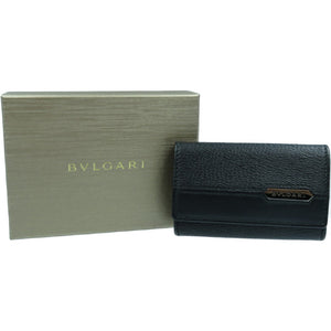 新品同様 ブルガリ 280887 セルペティ スカリエ 6連 キーケース カーフ ブラック 黒 0062【中古】BLGARI