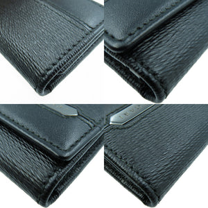 新品同様 ブルガリ 280887 セルペティ スカリエ 6連 キーケース カーフ ブラック 黒 0062【中古】BLGARI