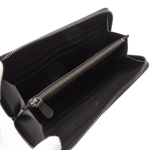 美品 ベルルッティ カリグラフィ ヴェネチアンレザー ネイビー ラウンドファスナー長財布 財布 紺 0004 【中古】 BERLUTI メンズ