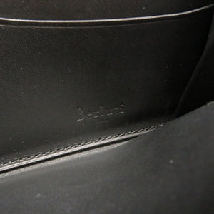 美品 ベルルッティ カリグラフィ ヴェネチアンレザー ネイビー ラウンドファスナー長財布 財布 紺 0004 【中古】 BERLUTI メンズ