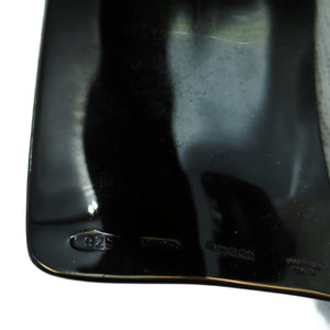 美品 グッチ バングル シルバー925 ブラック 黒 0015【中古】GUCCI