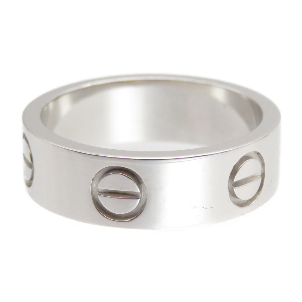 新品同様 カルティエ ラブリング 750WG(K18WG) リング 指輪 ＃58(18号) ホワイトゴールド ジュエリー 0067【中古】CARTIER レディース