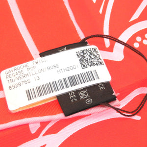 エルメス カレ45 ガヴロッシュツイル ペガサスポップ シルク ローズ スカーフ 0097 【中古】 HERMES