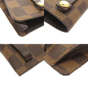 新品同様 ルイ ヴィトン ダミエ クロシェットPM エベヌ N62661 キーケース LV 0027 【中古】 LOUIS VUITTON