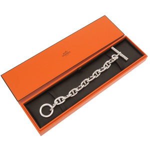 美品 エルメス シェーヌダンクル TGM 11コマ シルバー925 ブレスレット アクセサリー 0032 【中古】 HERMES