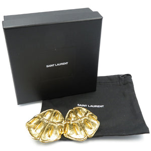 美品 イヴサンローラン ヴィンテージ メタル ゴールド イヤリング アクセサリー 0051【中古】YVES SAINT LAURENT