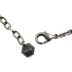 クリスチャンディオール CDロゴ メタル ゴールド シルバー ネックレス 0072【中古】Christian Dior