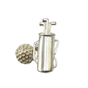 美品 ティファニー ゴルフバッグ シルバー925 カフス メンズ 0076【中古】TIFFANY&Co.