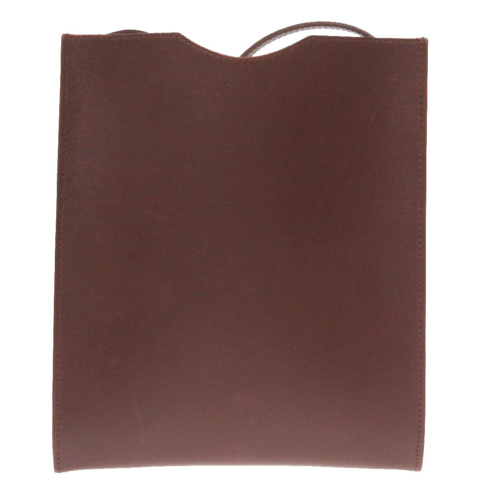 美品 エルメス オニメトゥ ボックスカーフ ブラウン ショルダーバッグ バッグ 茶 0085 【中古】 HERMES