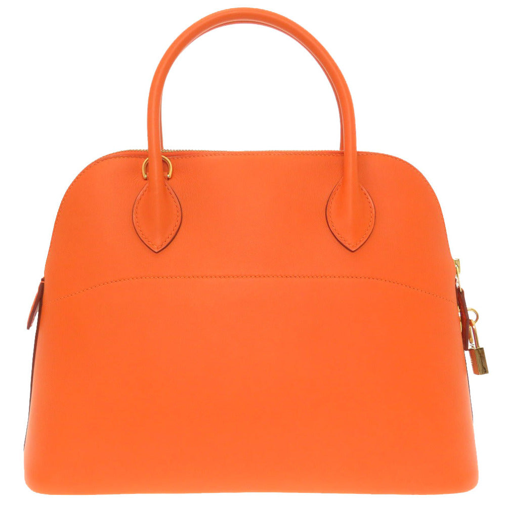 未使用 エルメス ボリード31 ヴォーガリバー オレンジ ゴールド金具 □F刻印 ハンドバッグ バッグ 0110 【中古】 HERMES