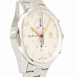 美品 タグホイヤー カレラ 1887 クロノグラフ CAR2012.BA0796 自動巻き 腕時計 SS シルバー 0111【中古】TAG HEUER メンズ