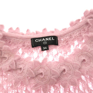 美品 シャネル ウール ワンピース サイズ34 ピンク 0128【中古】CHANEL レディース