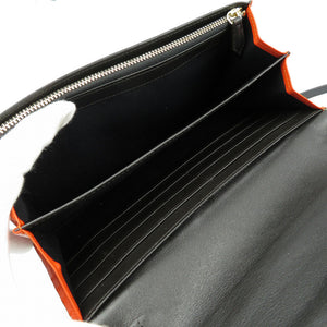 美品 ポールスミス KPW060 レザー ゴールド金具 ショルダーバッグ チェーンウォレット グレー ブラック レッド 0131【中古】Paul Smith