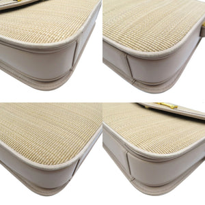 コンテス ホースヘアー ゴールド金具 ベージュ ショルダーバッグ 0132【中古】COMTESSE