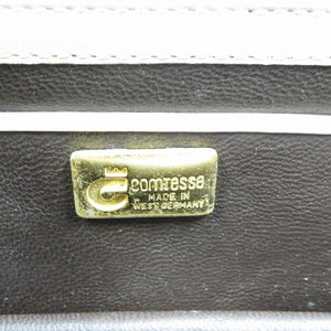 コンテス ホースヘアー ゴールド金具 ベージュ ショルダーバッグ 0132【中古】COMTESSE