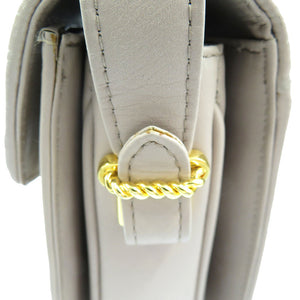 コンテス ホースヘアー ゴールド金具 ベージュ ショルダーバッグ 0132【中古】COMTESSE