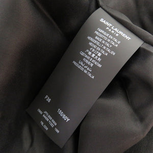 新品同様 サンローランパリ レザー スカート ブラック サイズ36 黒 0141【中古】SAINT LAURENT PARIS レディース