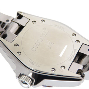 美品 シャネル J12 クロマティック H2563 ダイヤべゼル クオーツ 腕時計 チタンセラミック ピンク 0005【中古】CHANEL レディース