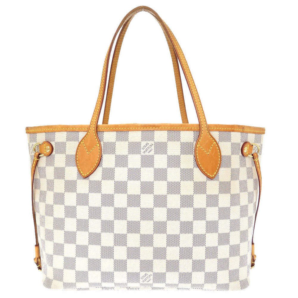 ルイ ヴィトン ダミエ アズール ネヴァーフルPM N51110 トートバッグ バッグ LV 0016 【中古】 LOUIS VUITTON
