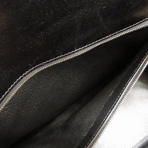 美品 エルメス ケリー32 内縫い ボックスカーフ ブラック シルバー金具 新金具 □L刻印 ハンドバッグ バッグ 黒 0017 【中古】 HERMES