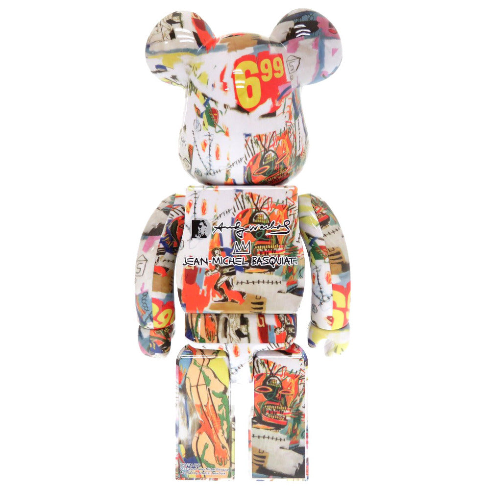 未使用 メディコムトイ ベアブリック アンディーウォーホール ジャンミシェルバスキア マルチカラー クマ 熊 0031 【中古】 MEDICOM TOY BE@RBRICK 22ss Andy Warhol JEAN-MICHEL BASQUIAT #4 400%