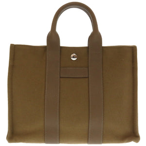 美品 エルメス サックアーネ PM ツンドラ ハンドバッグ レザー/キャンバス 0034【中古】HERMES