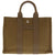 美品 エルメス サックアーネ PM ツンドラ ハンドバッグ レザー/キャンバス 0034【中古】HERMES