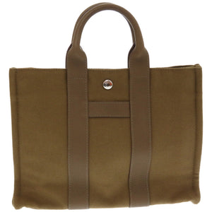 美品 エルメス サックアーネ PM ツンドラ ハンドバッグ レザー/キャンバス 0034【中古】HERMES