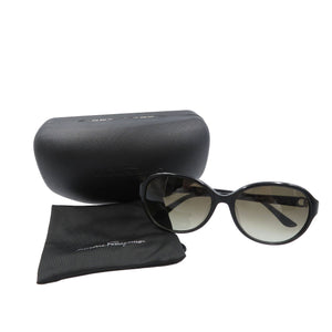 未使用 サルヴァトーレ フェラガモ SF804SA ガンチーニ プラスチック ゴールド金具 ブラック 黒 サングラス  0038【中古】Salvatore Ferragamo