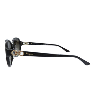 未使用 サルヴァトーレ フェラガモ SF804SA ガンチーニ プラスチック ゴールド金具 ブラック 黒 サングラス 0039【中古】Salvatore Ferragamo