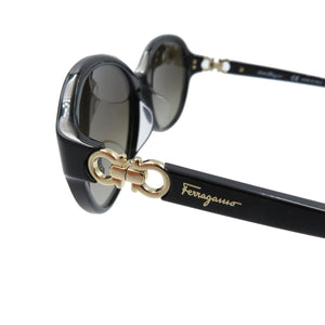 未使用 サルヴァトーレ フェラガモ SF804SA ガンチーニ プラスチック ゴールド金具 ブラック 黒 サングラス 0039【中古】Salvatore Ferragamo