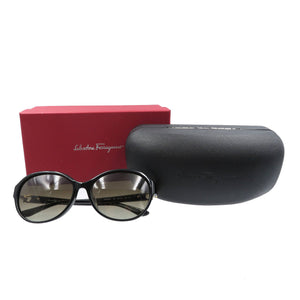 未使用 サルヴァトーレ フェラガモ SF804SA ガンチーニ プラスチック ゴールド金具 ブラック 黒 サングラス 0039【中古】Salvatore Ferragamo