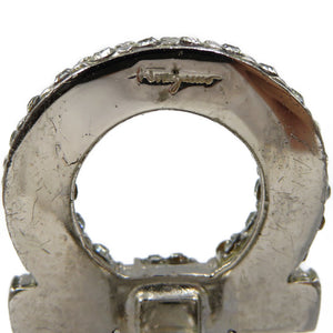 サルヴァトーレ フェラガモ メタル クリスタル イヤリング アクセサリー 0045【中古】Salvatore Ferragamo