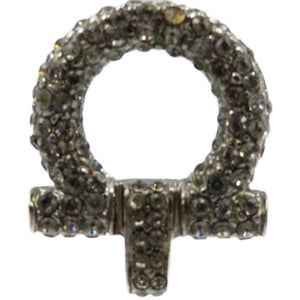 サルヴァトーレ フェラガモ メタル クリスタル イヤリング アクセサリー 0045【中古】Salvatore Ferragamo