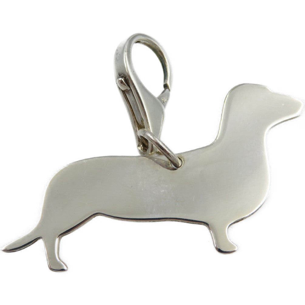 美品 ティファニー ダックスフント チャーム シルバー925 キーホルダー 0051【中古】TIFFANY&Co.