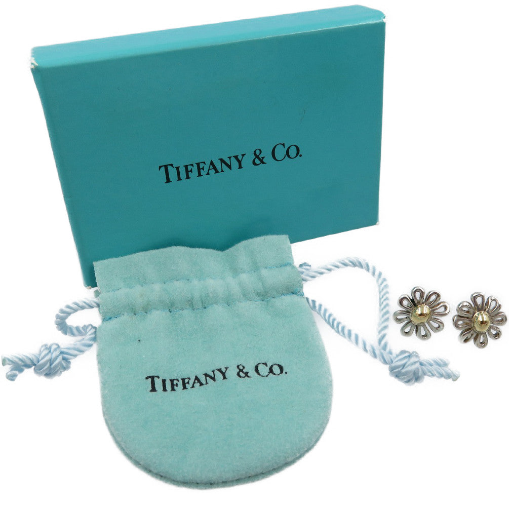 ティファニー デイジー ピアス シルバー925 K18イエローゴールド シルバー ゴールド 0059【中古】TIFFANY&Co.