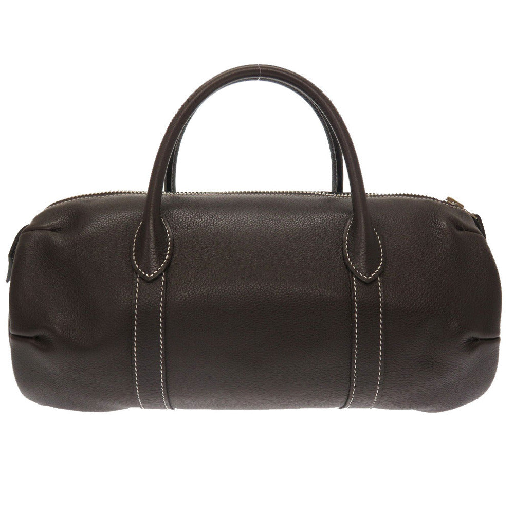 美品 エルメス ポロション 1925 30 エバーカーフ ダークブラウン シルバー金具 □N刻印 ハンドバッグ バッグ 0092 【中古】 HERMES