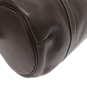 美品 エルメス ポロション 1925 30 エバーカーフ ダークブラウン シルバー金具 □N刻印 ハンドバッグ バッグ 0092 【中古】 HERMES